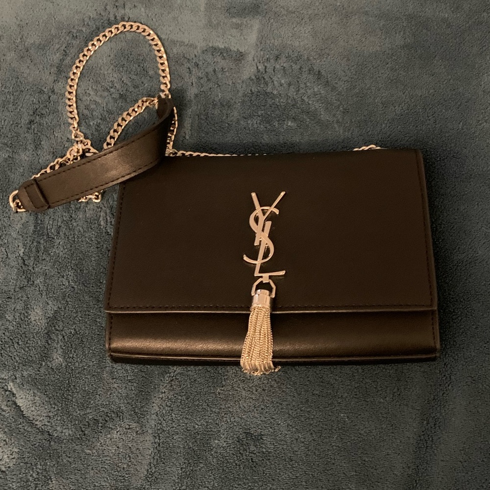 YSL Yves Saint Laurent crossbody with tassel and chain